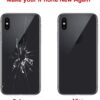 OEM Rear Back Glass Replacement for iPhone X 5.8 inches with Reparing Toolkit and Pre-Installed Adhesive (Space Gray/Black) - Image 4