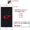 Screen Replacement for iPhone 6S White with Home Button and Camera, Bsz4uov 3D Touch Screen Digitizer Replacement for A1633, A1688, A1700,with Proximity Sensor Ear Speaker,Tempered Glass Repair Tools - Image 5