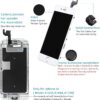 Screen Replacement for iPhone 6S White with Home Button and Camera, Bsz4uov 3D Touch Screen Digitizer Replacement for A1633, A1688, A1700,with Proximity Sensor Ear Speaker,Tempered Glass Repair Tools - Image 4